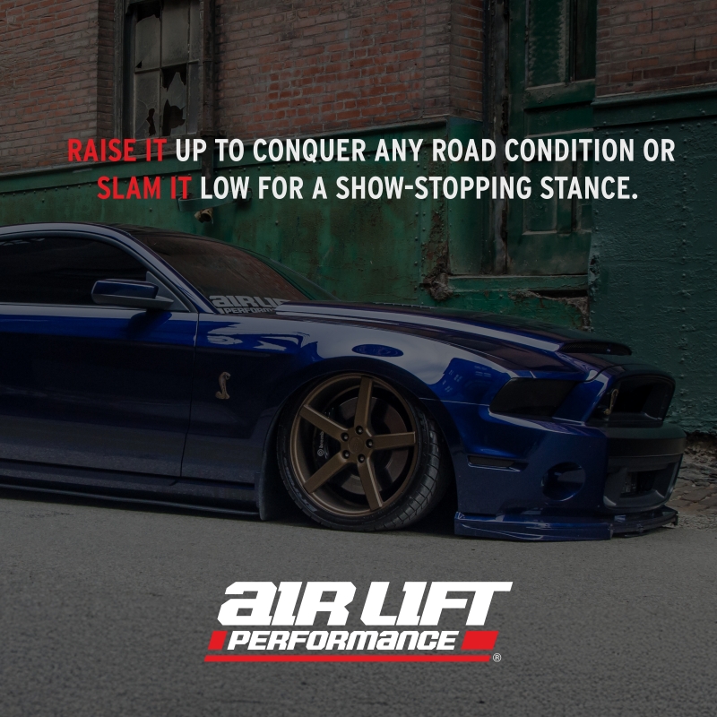 Ford Mustang Air Suspension Kit - Front - Air Lift - Double Bellows, Adjustable Camber, 32-Level Damping - `05-`14